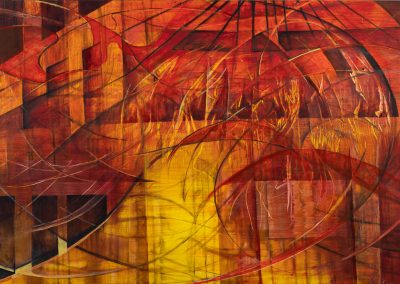 Aldo Pizzi, Artist | Fury | 2012 | Oil on Panel 40" x 72"