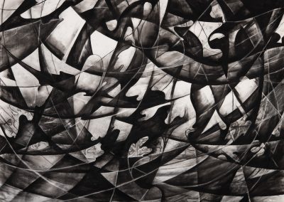 Aldo Pizzi, Artist | Sanctum | 2002 | Charcoal On Paper